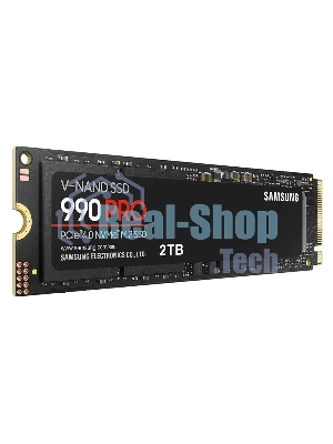 Накопитель SSD Samsung 990 PRO, 2Tb, PCIe 4.0 x4, M.2 2280, NVMe, R/W 7450/6900