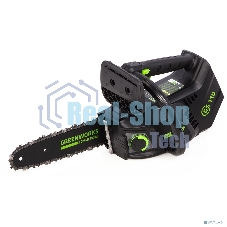 Пила цепная одноручная аккумуляторная GreenWorks GD40TCS (арбориста), 40V, 25,4 см, бесщеточная, без АКБ и ЗУ (2003807)