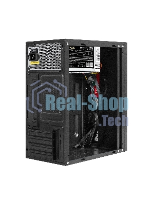Компьютерный корпус Minitower ExeGate BAA-403-UNS500 (mATX, БП UNS500 с вент. 12см, 2*USB, HD Audio, черный)