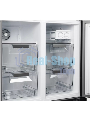 Холодильник Kuppersberg NMFV 18591 DX темный металл трехкамерный 390/170л морозилка снизу, No Frost, Side by Side
