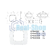 Рамка OMEGA Opera (Белый мрамор) 3-ая OF940103