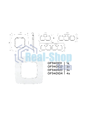 Рамка OMEGA Opera (Белый мрамор) 3-ая OF940103