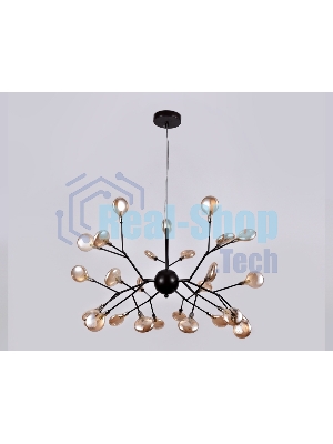 Светильник Ambrella light TR3013/27 DCF/TI темный кофе/янтарь G4/27 max 20W D750*650
