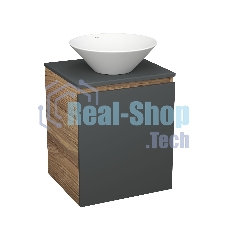 Тумба Bau Dream Blackwood 50 графит, раковина BAU Dream D43