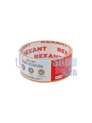 Двухсторонний скотч Rexant, полипропиленовая основа, 38 мм, ролик 5 м