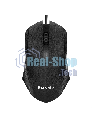 Мышь проводная ExeGate SH-9025L OEM черный, 1000 dpi, USB, кнопки - 3
