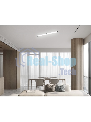 Трековый светильник GL2380 BK черный IP20 30W 3CCT 3000-6400K 48V 900*25*73