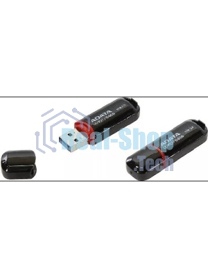 Флешка USB ADATA UV150 (AUV150-64G-RBK), 64Gb, USB 3.0, R/W 100/40, черный
