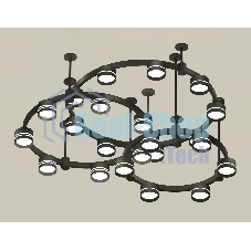 Светильник Ambrella light XR92222200/22 SBK/FR черный песок/белый матовый GX53