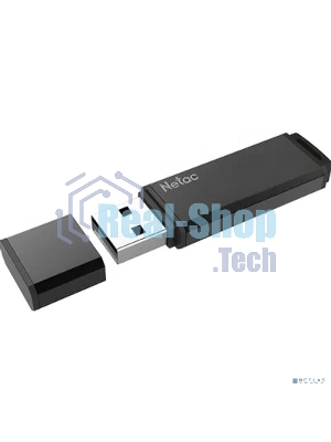 Флешка USB Netac U351 (NT03U351N-032G-32BK), 32Gb, USB 3.0, R/W 110/45, черный