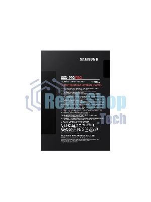 Накопитель SSD Samsung 990 PRO, 2Tb, PCIe 4.0 x4, M.2 2280, NVMe, R/W 7450/6900