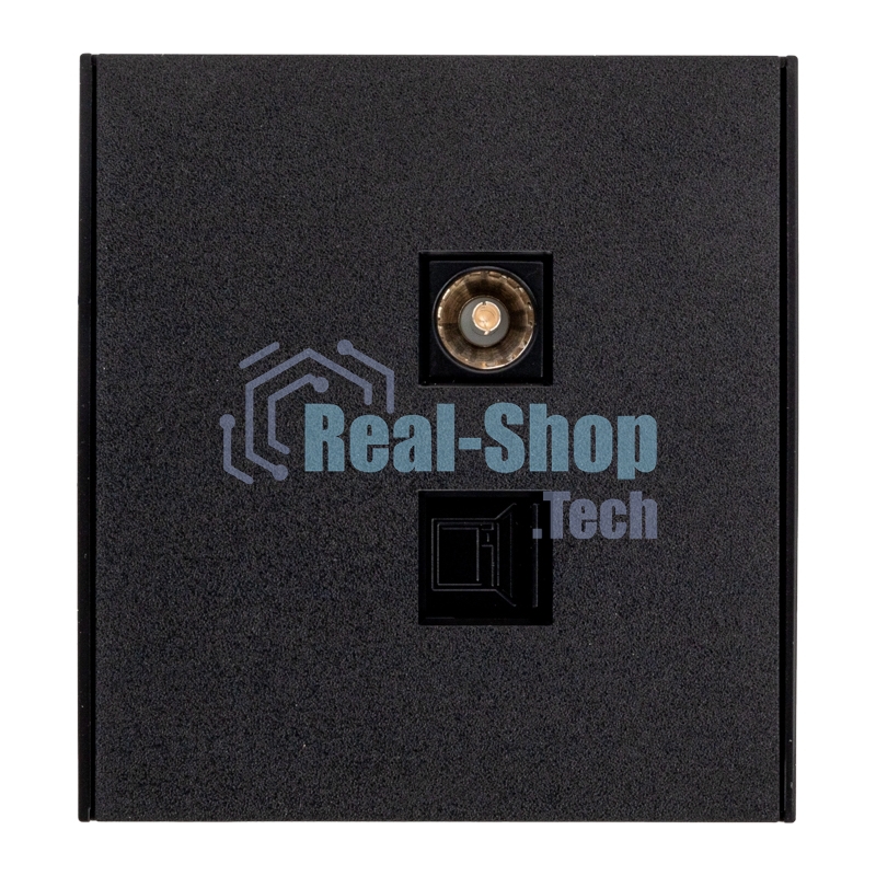 Розетка телевизионная Kranz STRONG компьютерная RJ45 кат6 + TV с/у антрацит