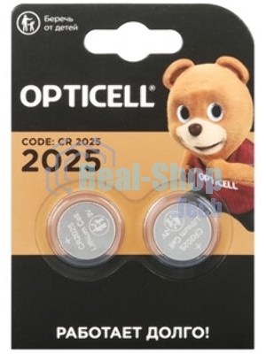 Батарея Opticell Specialty 2025 CR2025 (2шт) блистер серебристый