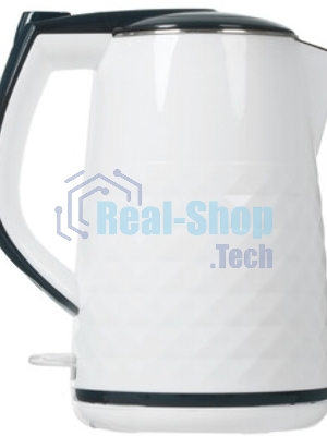 Электрочайник Centek CT-0025 белый, 1.8 л, 2000 Вт, скрытый нагревательный элемент