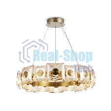 Светильник Ambrella light LH31027 BS/TI латунь/янтарь 72W 3000K D700*150