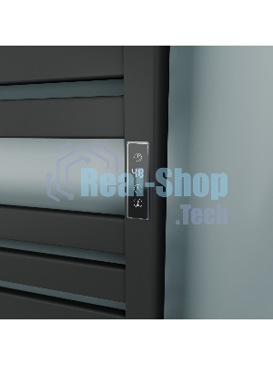 Полотенцесушитель дизайнерский электрический BAU Elite Elegant Black 60х45, подключение справа, черн