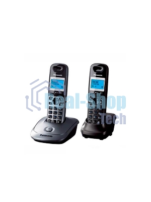 Телефон беспроводной (DECT) Panasonic KX-TG2512RU1 Доп трубка в комплекте, АОН, Caller ID, спикерфон, полифония
