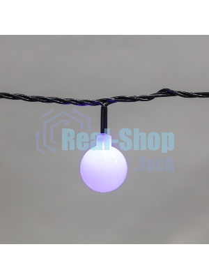 Гирлянда Neon-night Шарики Ø25 мм, 5 м, темно-зеленый ПВХ, 25 диодов, цвет RGb