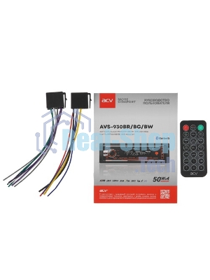 Автомагнитола ACV AVS-930BW, 1 DIN, Bluetooth, USB Type-A, AUX