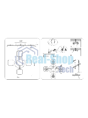 Светильник Ambrella light FL4883/5 BK/WD черный/дерево 90W 3000-6000K 675*675*110 (без ПДУ)