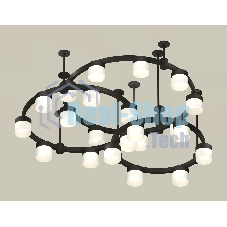 Светильник Ambrella light XR92222210/22 SBK/FR черный песок/белый матовый GX53