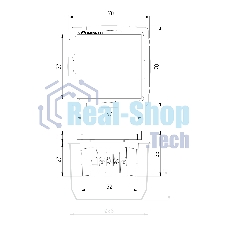 Умный сенсорный выключатель одноклавишный (шампань)