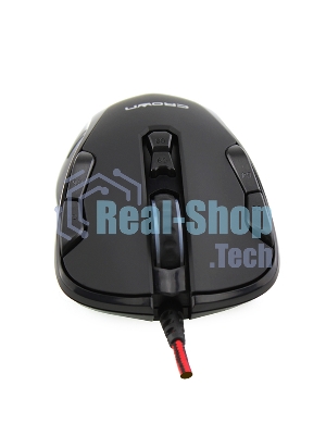 Мышь проводная Crown Gaming CMXG-804 черный, 2000 dpi, USB, кнопки - 9