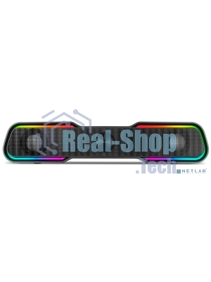 Акустическая система SVEN 450 2.0 (2x5W, Bluetooth, RGb-подсветка) черная