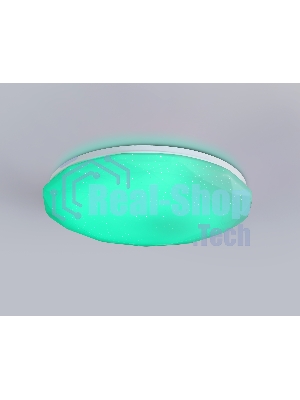 Светодиодный светильник RGB Ambrella light FZ417 WH белый IP20 46W 3000K-6500K+RGB D380*60 (ПДУ ИК)