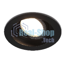 Встраиваемый поворотный точечный светильник Ambrella light TN102756 BK черный IP20 GU5.3 D98*32