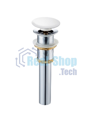 Тумба Bau Dream Blackwood 50 с дверцей, раковина BAU Crystal 40х40, выпуск клик клак, белый