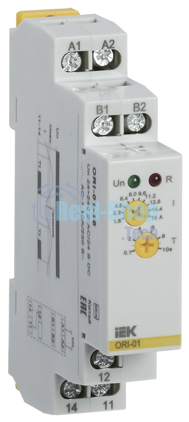 Реле тока ORI 1.6-16А 24-240В AC/24В DC IEK ORI-01-16