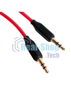 Аудио кабель/3.5 мм jack - 3.5 мм jack/HOCO HC-79309 UPA11/1m/позолоченные контакты/Red AUX