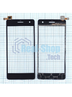 Сенсорное стекло (тачскрин) для Micromax Canvas Knight A350, черное