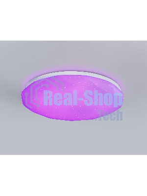Светодиодный светильник RGB Ambrella light FZ417 WH белый IP20 46W 3000K-6500K+RGB D380*60 (ПДУ ИК)