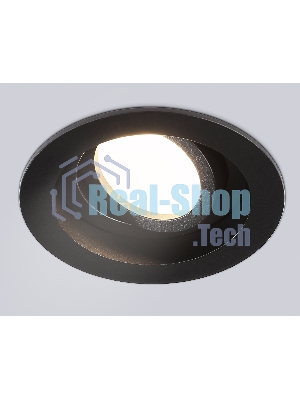 Встраиваемый поворотный точечный светильник Ambrella light TN102756 BK черный IP20 GU5.3 D98*32