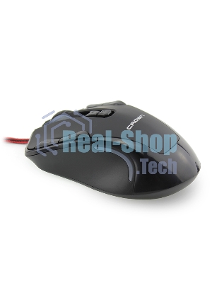 Мышь проводная Crown Gaming CMXG-804 черный, 2000 dpi, USB, кнопки - 9