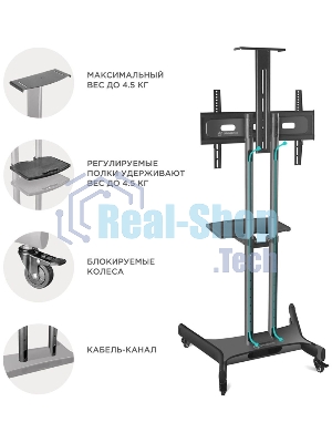Мобильная стойка ONKRON TS1551 черный