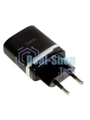 Сетевое зарядное устройство QC 3.0 HOCO HC-16255 C12Q 1 USB Выход: 5V_9V_12V, 18W черный