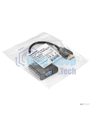 Кабель-переходник HDMI-VGA ExeGate EX-HDMIM-VGAF-0.2 (19M/15F, 0,2м)