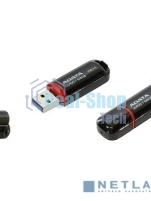 Флешка USB ADATA UV150 (AUV150-64G-RBK), 64Gb, USB 3.0, R/W 100/40, черный