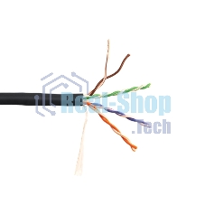 Кабель информационный Lanmaster LAN-5EUTP-PT-LSZH-BK cat.5e UTP 4 пары 24AWG LSZH внутренний 305м черный
