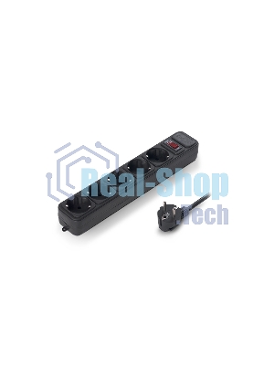 Сетевой фильтр ExeGate EX221185RUS SP-5-3B (5 розеток, 3 м, евровилка, черный)