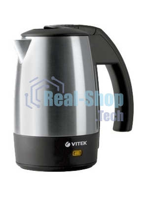 Чайник электрический Vitek VT-1154 SR 0.5л. 1000Вт серебристый/черный (корпус: металл)