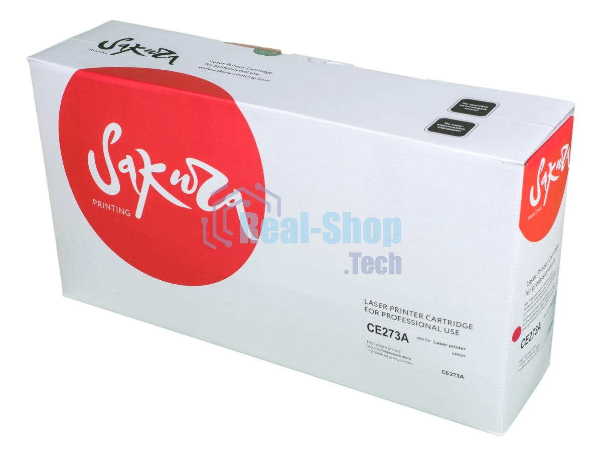 Картридж лазерный Sakura CE273A для HP LaserJet Enterprise M750xh, M750n, M750dn, CP5525xh, CP5525n, CP5525dn, пурпурный, 15 000 к.