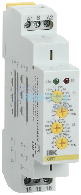 Реле циклическое ORT 1 конт. 12-240В AC/DC IEK ORT-S1-ACDC12-240V
