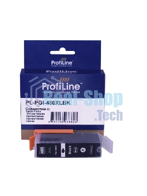 Картридж струйный ProfiLine PL-PGI-480XLBK для принтеров Canon Pixma TR7540/TR8540/TS6140/TS6240/TS8140/TS8240/TS9140 с чернилами Black