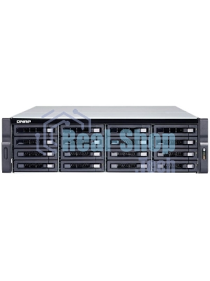 Сетевое хранилище без дисков SMB QNAP TS-1673AU-RP-16G NAS 16 HDD trays, 2x 2.5 GbE, rackmount, 2 PSU. 4-core AMD V1500B 2,2 GHz,RAM 16 Gb (1 x 16 GB) up to 32 Gb (2 x 16 GB). W/o rail kit RAIL-B02