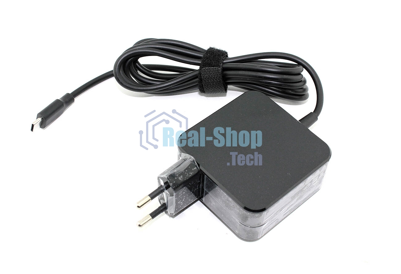 Блок питания (сетевой адаптер) для ноутбуков HP 12V 2A 15V 3A 45W Type-C(квадратный корпус) OEM