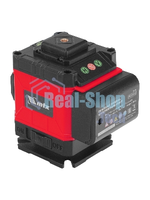 Лазерный уровень м-призм. MTX ML 360-3 Pro SET, 30 м, акк. Li 3000 мА·ч, состоит из 2 частей